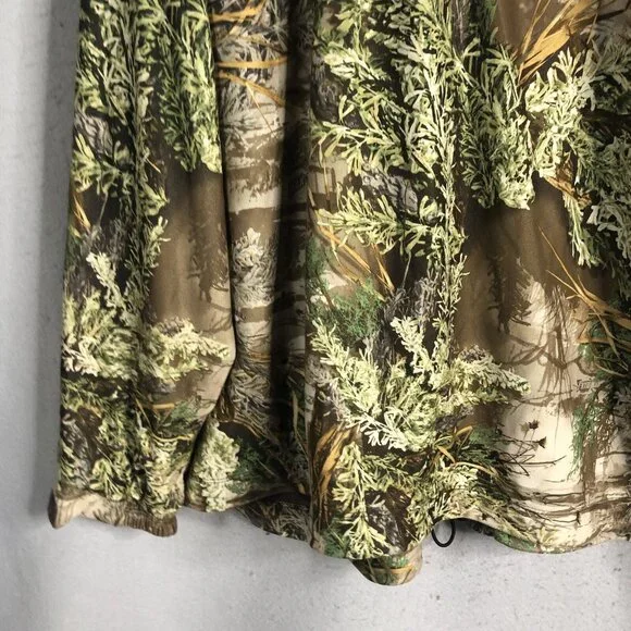 Gamehide Camo Jacket Mens 4X Advantage Max1 Mesh Lined Full Zip Hooded Hunting